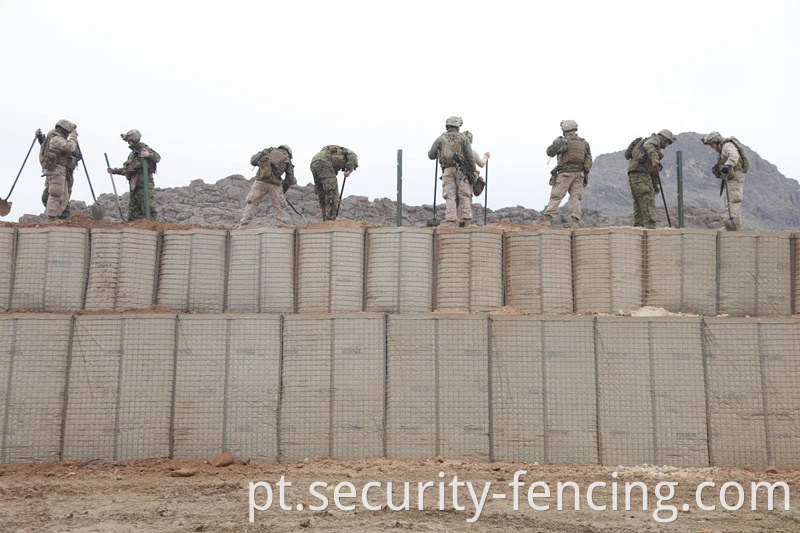 Gabion retenção de parede de retenção Hesco Blast Wall China Fabricante